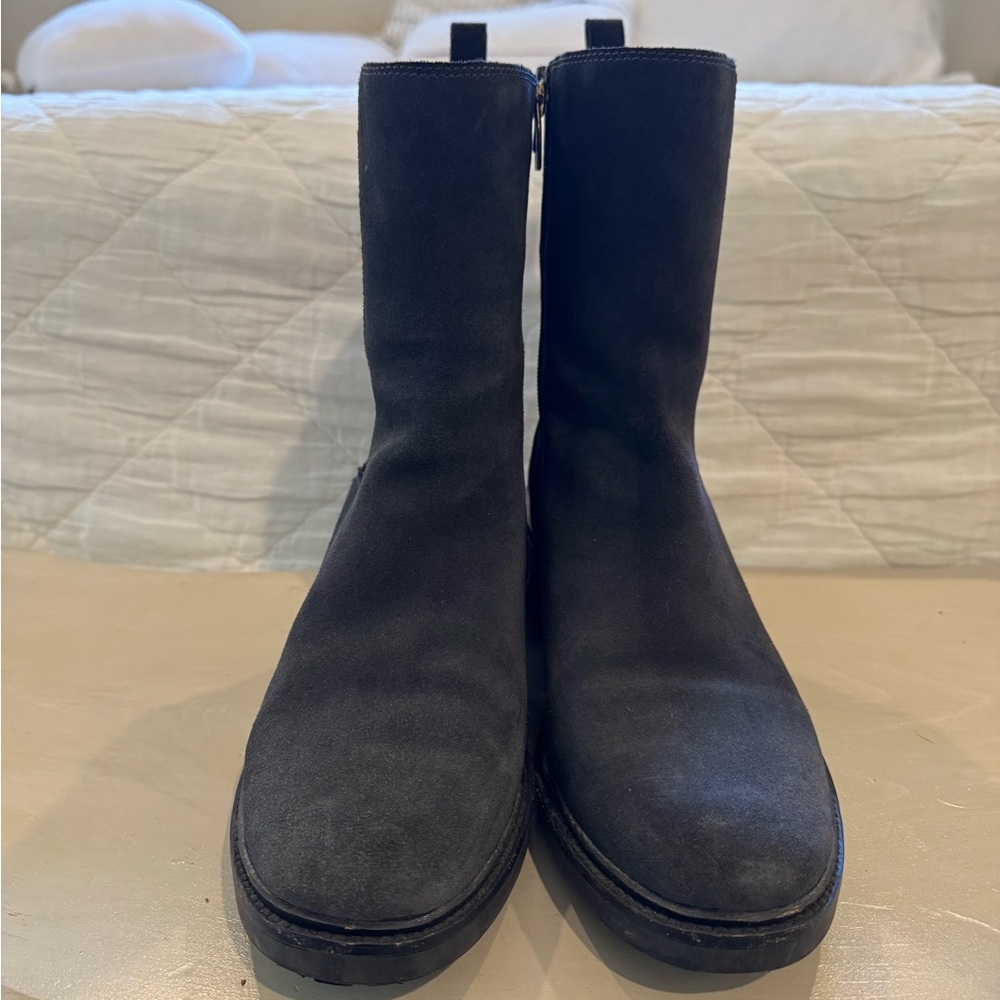 Vince Camuto Grey Suede Ankle Boots